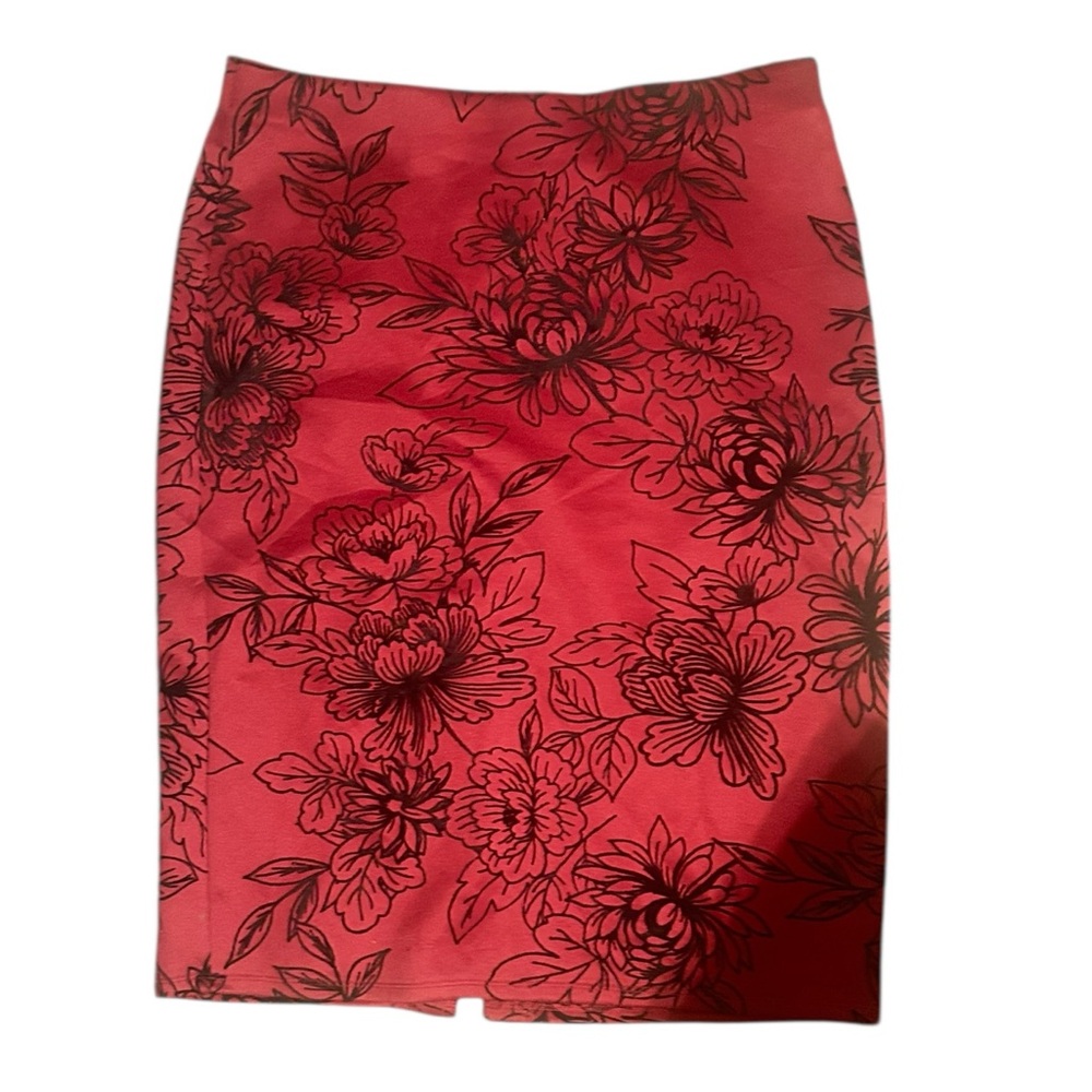 Burgundy New York Clothing Co Pencil Skirt, Size M
